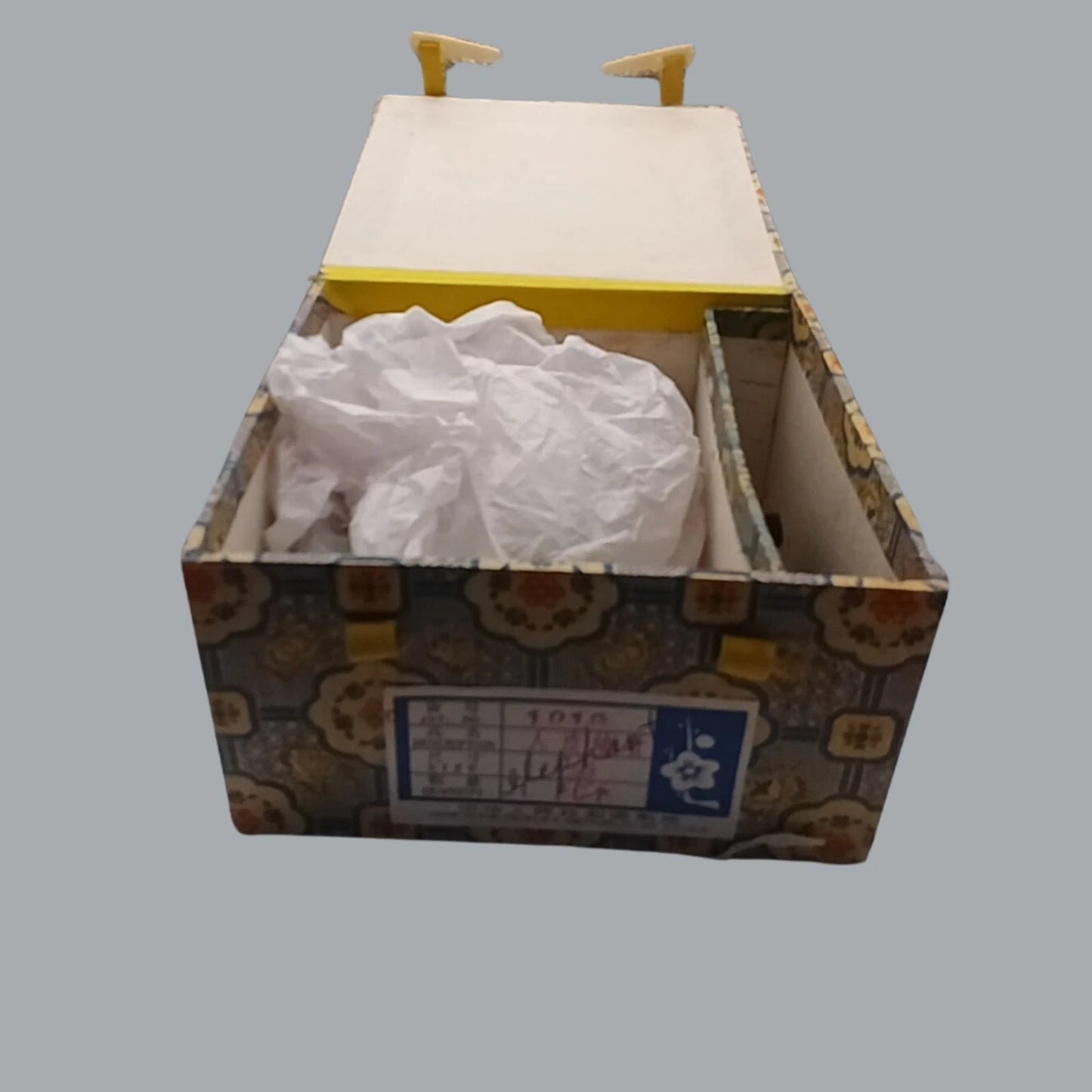 Vintage Jadeite Elephant Figurine with Wooden Stand & Box – Made in PRC