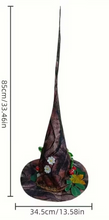 Load image into Gallery viewer, Enchanted Forest Bark Cloth Wizard Hat - Adult & Teen