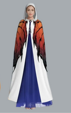 Load image into Gallery viewer, Dragon Cape Adjustable Hooded cloak Red/Black Dragon Wings Lightweight Fabric