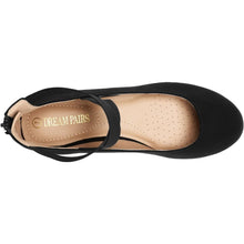 Load image into Gallery viewer, Sole_Stretchy Black Fashion Elastic Ankle Straps Flats Shoes Size 8.5 M US