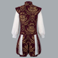 Load image into Gallery viewer, Royal Renaissance Prince King Costume Doublet Vest & Pumpkin Pants Set US XL