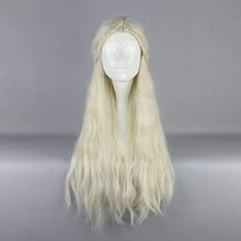 Load image into Gallery viewer, Blonde Long Wig Synthetic Anime Movie Cosplay Golden Hair length 26"