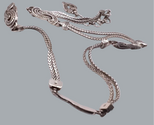 Load image into Gallery viewer, Brighton vintage silver-tone metal chain-link belt 32" extends to 36"