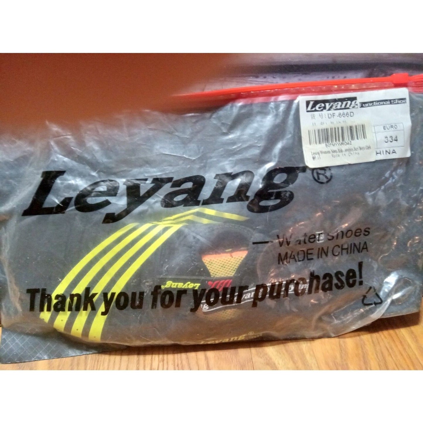 Adult Water Sport Shoes Beach Quick-Dry Barefoot Aqua Socks Black Yellow 6.5-7.5