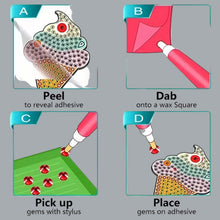 Load image into Gallery viewer, 43pcs Diamond Painting Sticker Kit – DIY Mosaic Art Set with Gem Tool