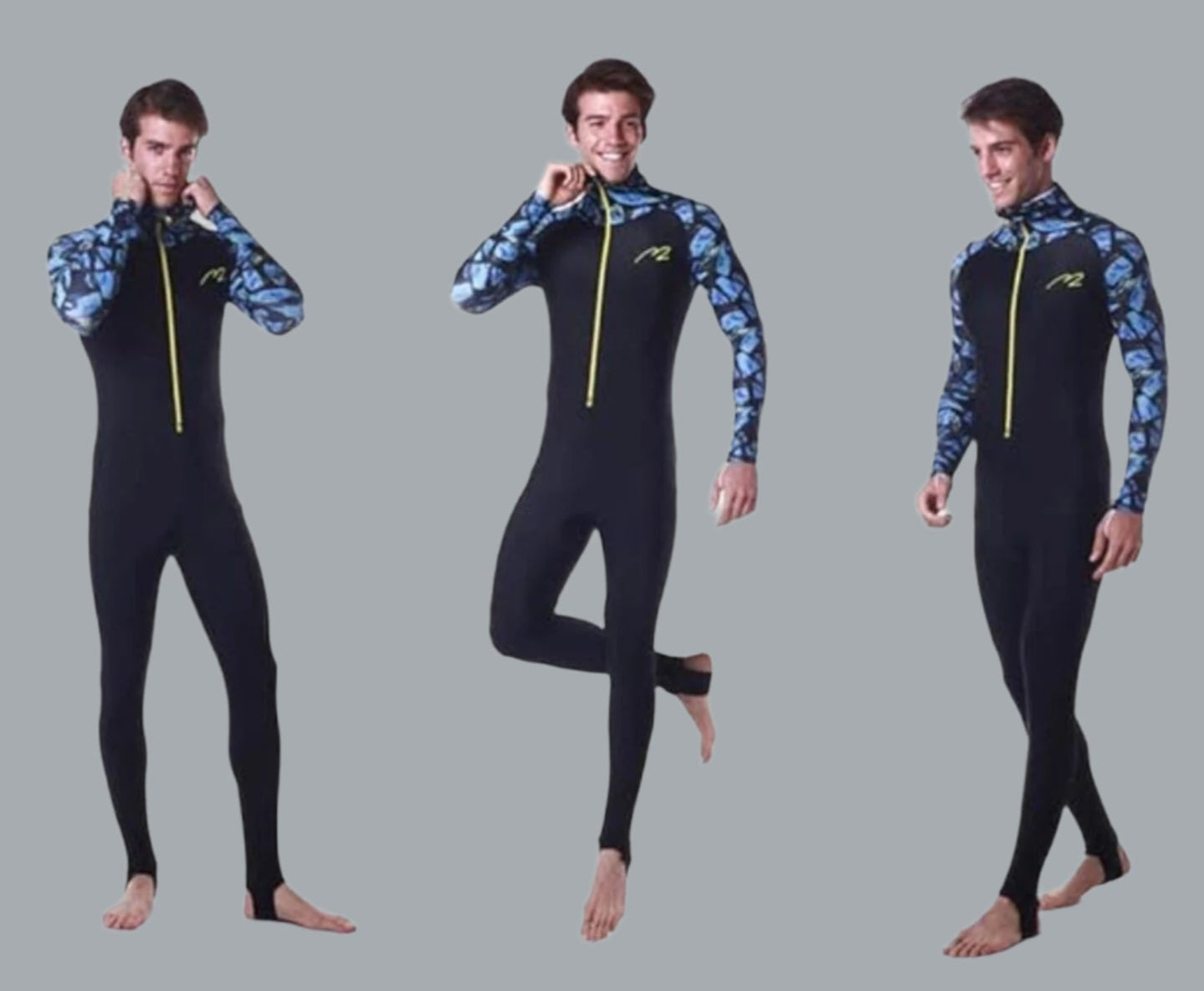 Rash Guard UPF 50+ UV Sunprotection Unisex Full Body Diving Suit Breathable Lg