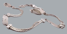 Load image into Gallery viewer, Brighton vintage silver-tone metal chain-link belt 32" extends to 36"