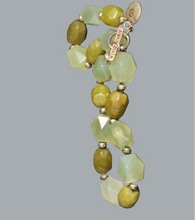 Load image into Gallery viewer, Sigrid Olsen Chunky Green Stone Necklace Toggle Clasp Boho Artisan Jewelry 18"