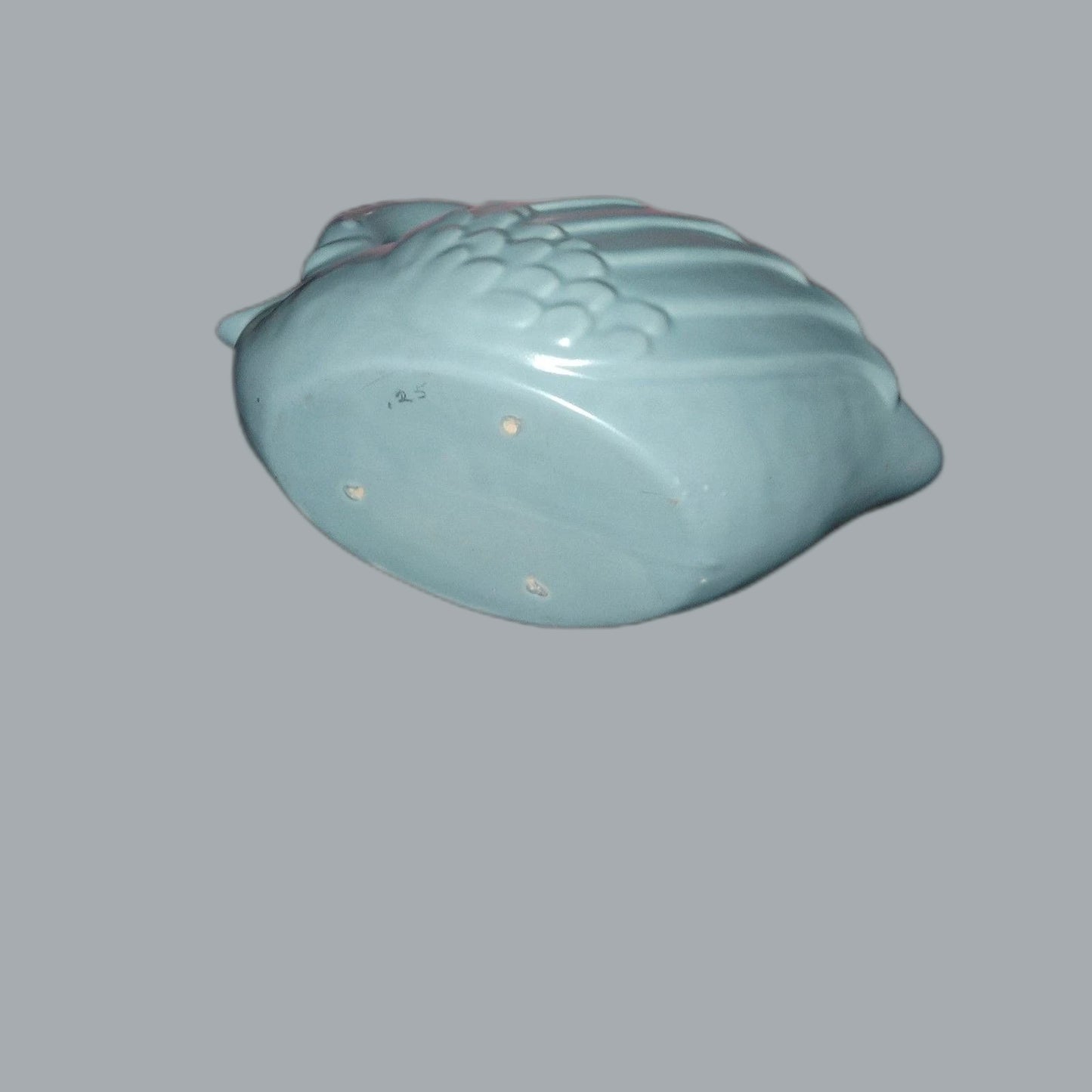 Vintage Baby Blue Ceramic Swan Planter Vase Mid Century Pottery 11"x6"x5" MCM