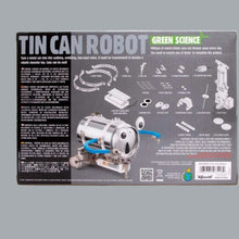 Load image into Gallery viewer, KidzRobotix Tin Can Robot DIY Science Kit STEM Powered Kids Boys & Girls Ages 8+