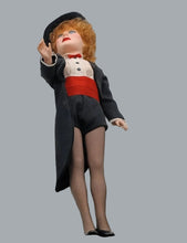Load image into Gallery viewer, 1985 Effanbee Lucille Ball Vinyl Doll – Magician Cabaret Outfit Top Hat 16"
