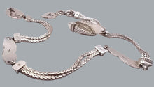 Load image into Gallery viewer, Brighton vintage silver-tone metal chain-link belt 32" extends to 36"