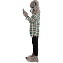 Load image into Gallery viewer, Child Unisex Green Werewolf Costume with Mask Gloves and Shoe Covers-XL(12-14yr)