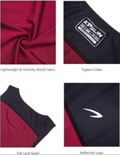 Load image into Gallery viewer, Tank Tops Quick Dry Athletic Gym Sleeveless Shirts Running Workout Jogging Red,L