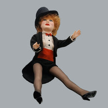 Load image into Gallery viewer, 1985 Effanbee Lucille Ball Vinyl Doll – Magician Cabaret Outfit Top Hat 16"