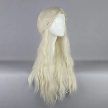 Load image into Gallery viewer, Blonde Long Wig Synthetic Anime Movie Cosplay Golden Hair length 26"