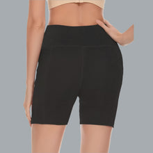 Load image into Gallery viewer, Maternity Solid High Waist Shorts Slim Fit Elastic Shorts Pregnant Black Medium