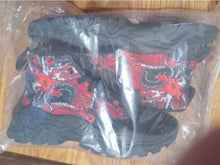 Load image into Gallery viewer, Dragon Pattern High Top Sneakers for Men - Non-Slip, Soft Sole Shoes 6.5 / Black