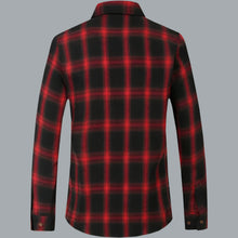 Load image into Gallery viewer, Flannel Shirts Long Sleeve Button Down Shirt Lightweight Plaid Brushed Casual 3X