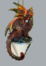 Load image into Gallery viewer, Diamond Dragon 2019 Gothic Holiday Christmas Ornament