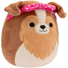 Load image into Gallery viewer, Clip On Andres The Sheltie is a brown dog Squishmallow from the Dogs Squad 3.5"