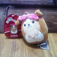 Load image into Gallery viewer, Clip On Andres The Sheltie is a brown dog Squishmallow from the Dogs Squad 3.5"