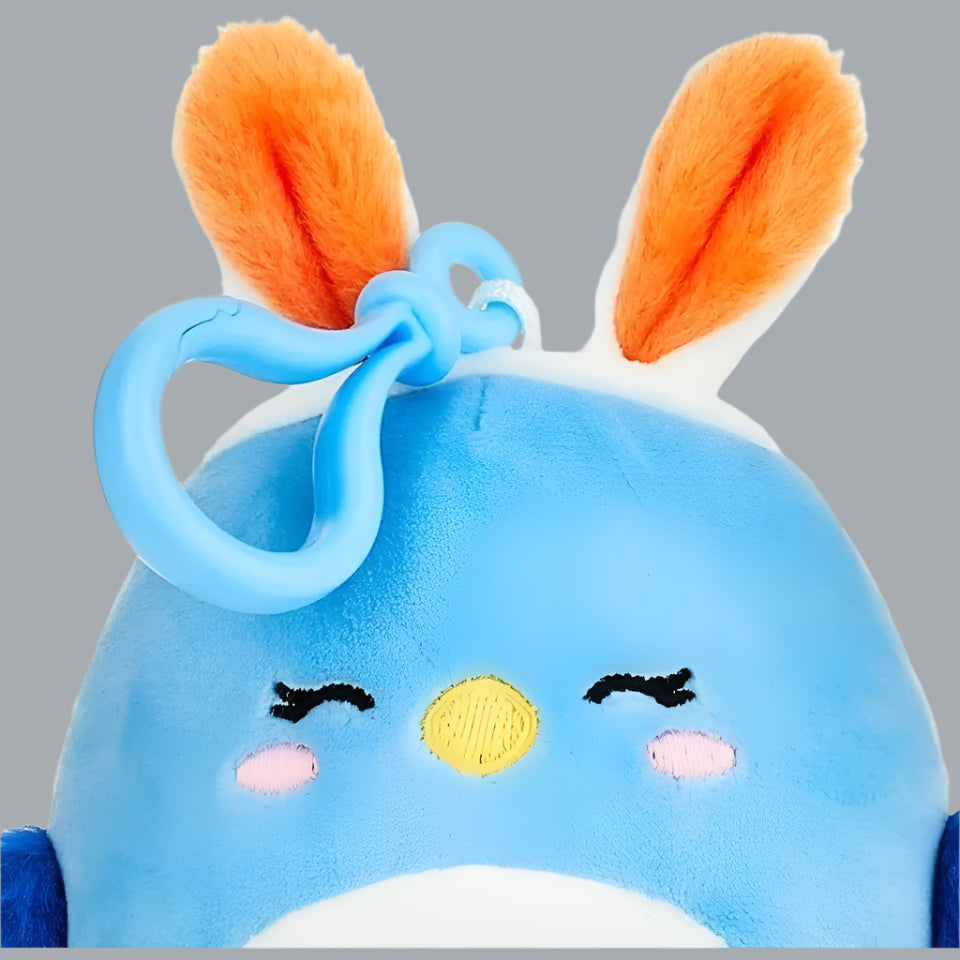 squishmallows 3.5" Easter Clip-On Bebe The Bluebird