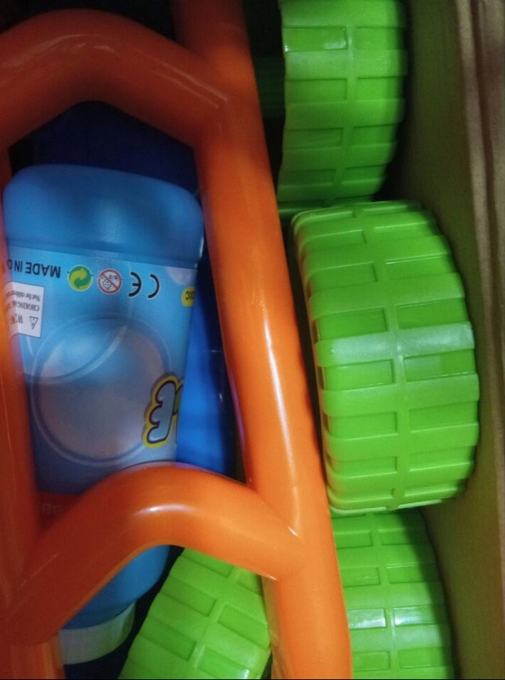 Automatic Bubble Mower Outdoor Toddler Toys for Backyard with Music, Baby Walker