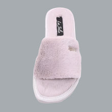 Load image into Gallery viewer, Faux Fur Slide Sandal Unisex Slippers House Shoes Indoor Outdoor Brown Size 11