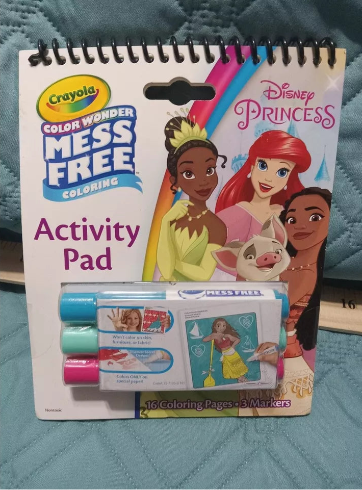Crayola Color Wonder Disney Princess Coloring & Activity Pad, Mess Free Coloring