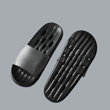 Load image into Gallery viewer, Shower Shoes Unisex Quick Drying Non-Slip Slides Drain Holes Slippers Black 5