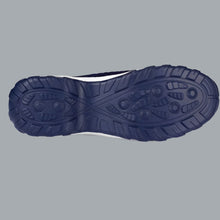 Load image into Gallery viewer, Slip on Sock Sneakers Mesh Shoes Wedge Comfort AirCushion Platform Navy Blue 8.5