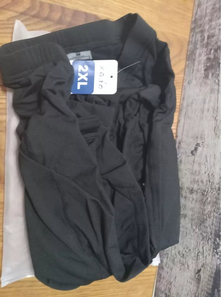 Cycling Pants 4D Padded Bike Bicycle Biking Tights Long MTB Leggings XXL Black