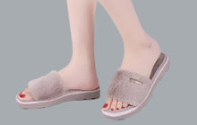 Load image into Gallery viewer, Faux Fur Slide Sandal Unisex Slippers House Shoes Indoor Outdoor Brown Size 11