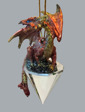 Load image into Gallery viewer, Diamond Dragon 2019 Gothic Holiday Christmas Ornament