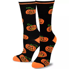 Load image into Gallery viewer, Fun Novelty Halloween Party Socks Crew Lowcut Knee High 9-11 Multipair