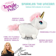 Load image into Gallery viewer, Tangle Pets SPARKLES THE UNICORN- The Detangling Brush in a Plush
