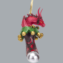 Load image into Gallery viewer, Dragon in Stocking Christmas Ornament