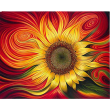 Load image into Gallery viewer, Acrylic Sunflower Spiral - DIY Painting By Numbers Kit 16"x20"