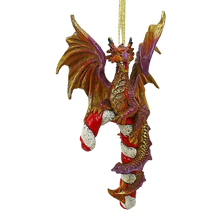 Load image into Gallery viewer, Design Toscano Cane and ABEL The Dragon 2017 Ornament