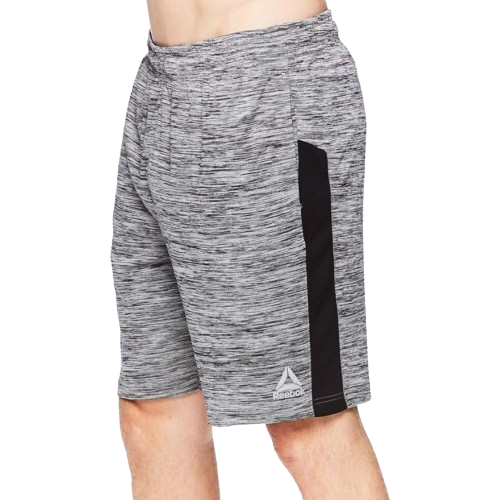 Reebok Men's Drawstring Shorts Athletic Running Cool Down Charcoal Heather Large