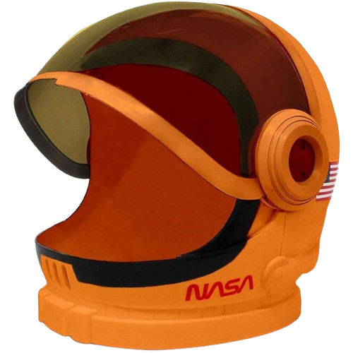 Astronaut Helmet + Movable Visor Kids Space Birthday Dress Up Pretend Role Play