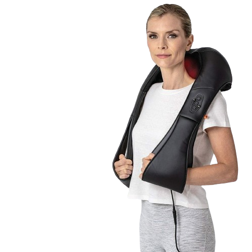 Sharper Image - Neck and Shoulder Shiatsu Massager With Soothing Heat Therapy