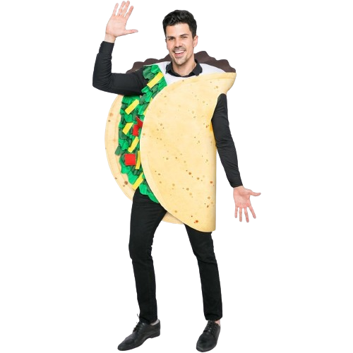Taco Costume Unisex Adult Deluxe Set for Cosplay Dress Up Party XL