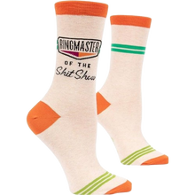 Load image into Gallery viewer, Women&#39;s Crew, Ringmaster of The Shit Show (Orange) (Women&#39;s Shoe Size 5-10)

