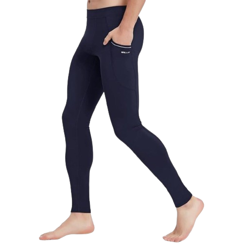 Active Yoga Leggings Dance Tights + Pockets Cycling Workout Quick Dry Navy XL