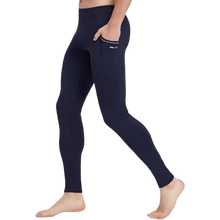Load image into Gallery viewer, Active Yoga Leggings Dance Tights + Pockets Cycling Workout Quick Dry Navy XL
