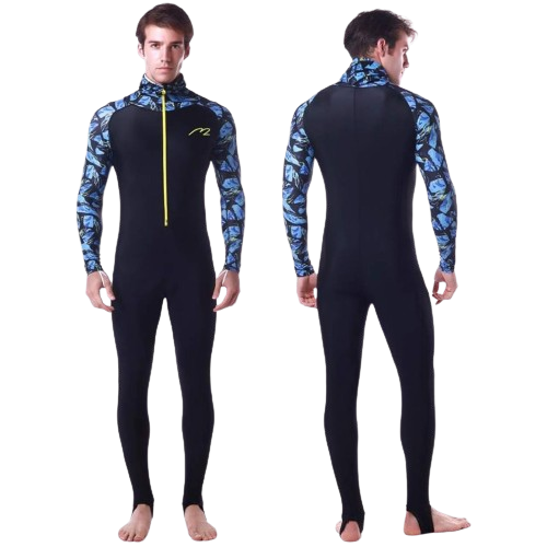 Rash Guard UPF 50+ UV Sunprotection Unisex Full Body Diving Suit Breathable Lg