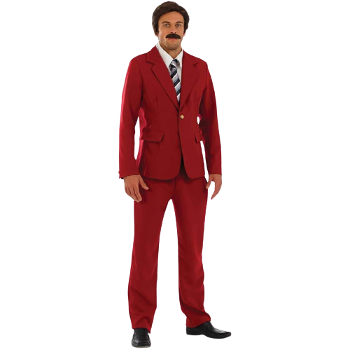 News Anchor Costume Newsreader Suit Men, Anchor Man Costume, Medium
