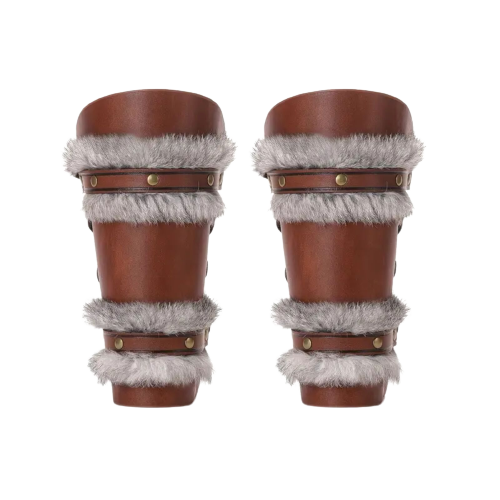 8 piece Medieval Knight Brown Accessories Set